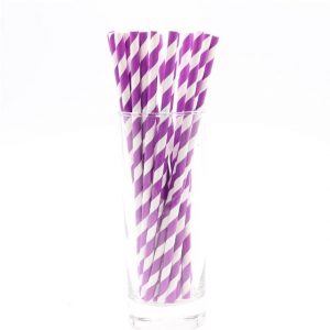 Colored Paper Drinking Straws